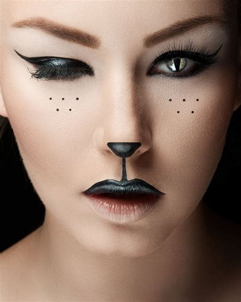 Make up | Oogmake-up, Kat schmink, Carnaval make-up