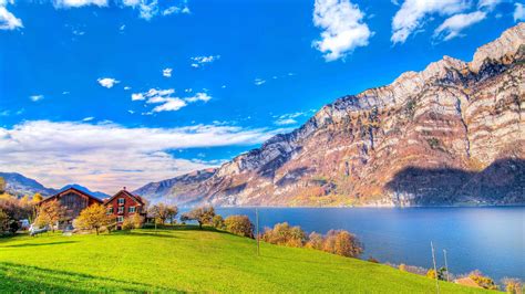 Quarten, Switzerland Landscape UHD 4K Wallpaper | Pixelz