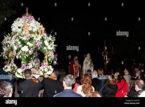 Greek Orthodox Easter celebrations in the heart of Athens, Greece Stock ...