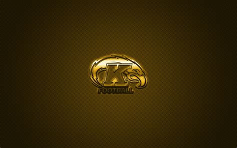 Download wallpapers Kent State Golden Flashes logo, American football club, NCAA, yellow logo ...
