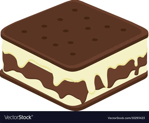 Ice cream sandwich icon Royalty Free Vector Image