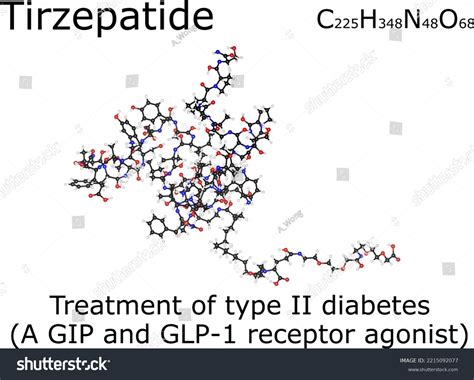 Tirzepatide chemical formula and molecular - Royalty Free Stock Vector ...