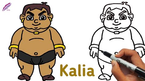 How To Draw Kalia From Chhota Bheem Printable Step By - vrogue.co