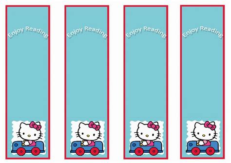 Hello Kitty Bookmarks | Birthday Printable