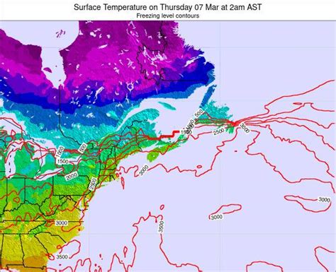 Prince-Edward-Island Surface Temperature on Monday 16 Aug at 9am ADT