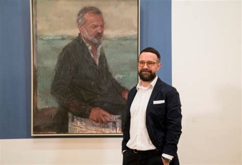 This portrait of Graham Norton was unveiled in the National Gallery today