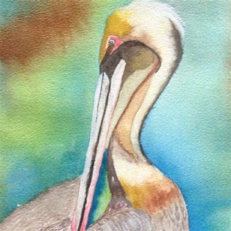 Original Watercolor - Pelican II Painting 11 X 14 | Painting, Art, Original watercolors