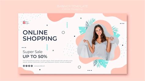 Online shopping banner template | Free PSD File