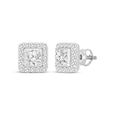 Men's Lab-Created Diamonds by KAY Round-Cut Stud Earrings 1-3/4 ct tw ...