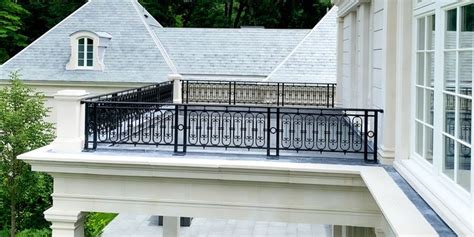 French Balcony Design - Compass Iron Works | Balcony railing design, French balcony, Railing design