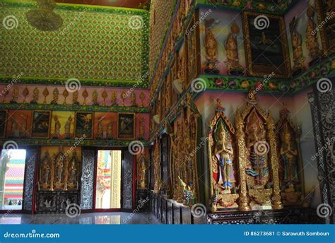 Architecture Insight Buddhist Building Wat Buakwan Bangkok Thailand ...