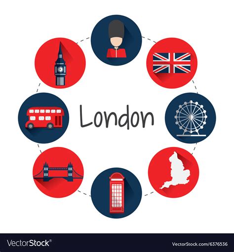 London landmarks design Royalty Free Vector Image