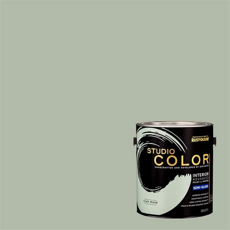 Rust-Oleum Studio Color Clay Mask, Interior Paint + Primer, Semi-Gloss ...