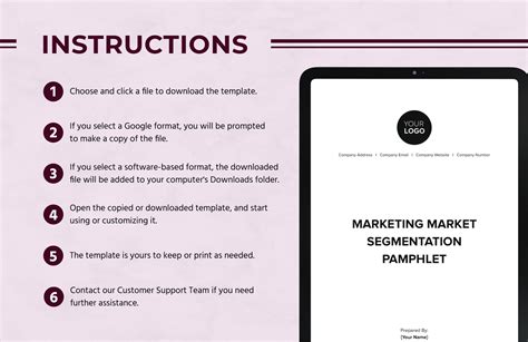 Marketing Market Segmentation Pamphlet Template in Word, PDF, Google Docs - Download | Template.net