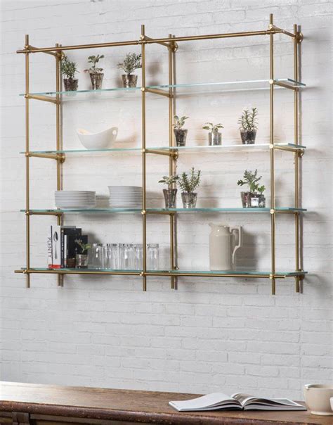 Wall Mounted Glass Shelf Unit - Glass Designs