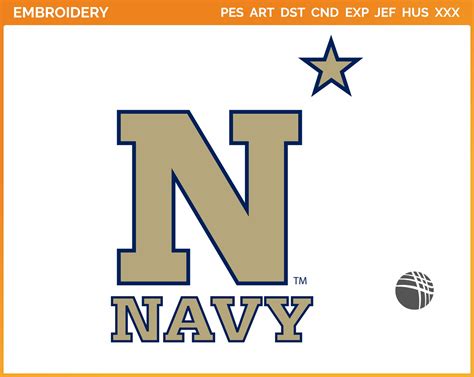 Navy Midshipmen - Alternate Logo (1998) - College Sports Embroidery ...