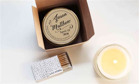 8 Pretty Candle Wedding Favors That Look as Lovely as They Smell