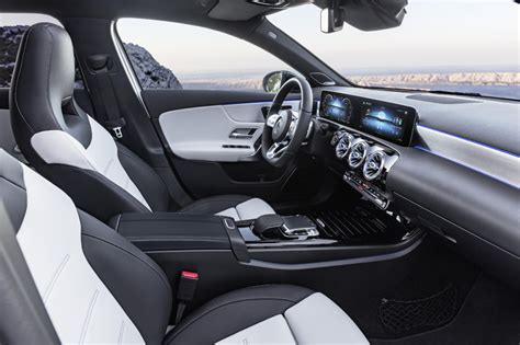 the mercedes A-class redefines modern luxury with a futuristic interior