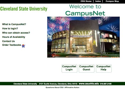 Cleveland State University Campus Map - Maping Resources