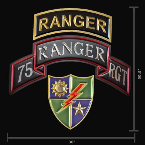 U.S. Army Ranger tab – Chrome Domz