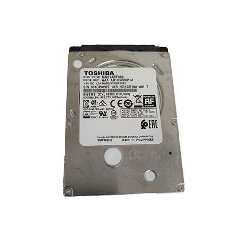 Toshiba 500GB Laptop Hard Drive Disk MQ01ABF050