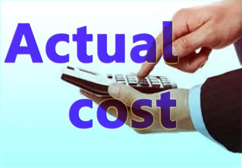 What is the actual cost