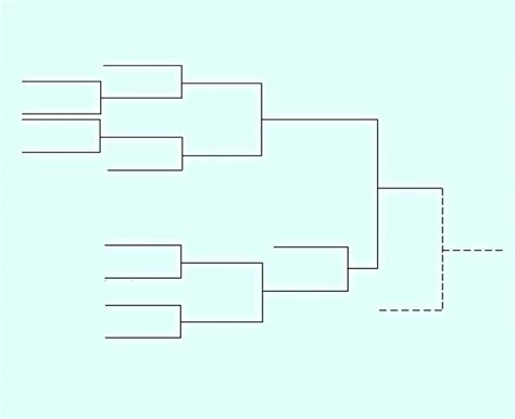 Printable 6 Team Double Elimination Bracket - Printable Word Searches