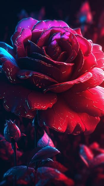 Premium Photo | Red roses wallpapers for iphone and android. red roses ...