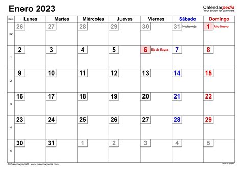 Calendario De Enero 2023 Con Festivos 2023 En - IMAGESEE