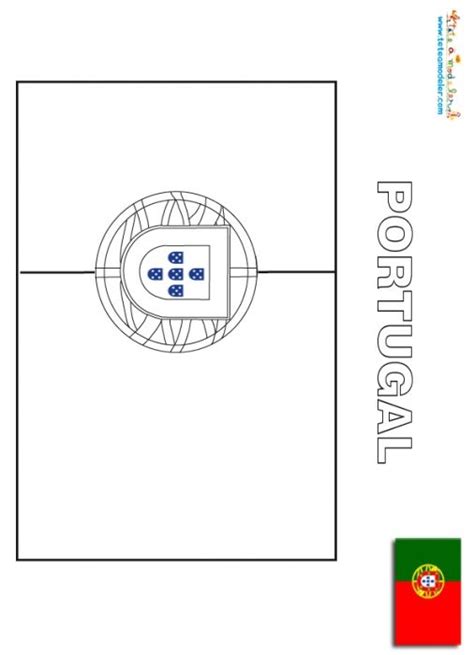 Coloriage du drapeau du Portugal | Portugal drapeau, Drapeau, Drapeau europe