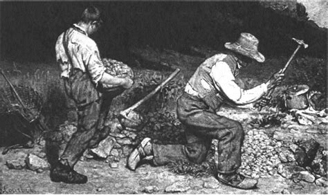 Gustave Courbet. Stonebreakers. 1849. Formerly Dresden, Germany,... | Download Scientific Diagram