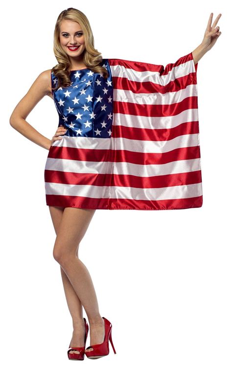 Flag dress | American flag dress, Dress up outfits, Flag dress