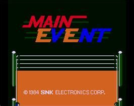 Main Event - Arcade - Games Database