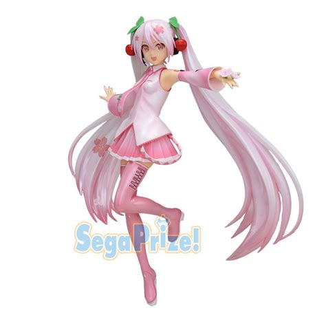 SEGA Hatsune Miku Super Premium Action Figure Sakura Miku Version 2, 9 ...