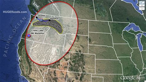 Ice Age Floods: Mazama Ash From Crater Lake Volcano Eruption