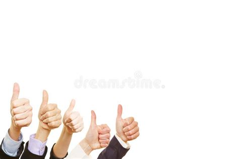 Team group with thumbs up stock photo. Image of praise - 138729010