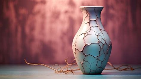 Premium Photo | A photo of a cracked ceramic vase antique shop backdrop
