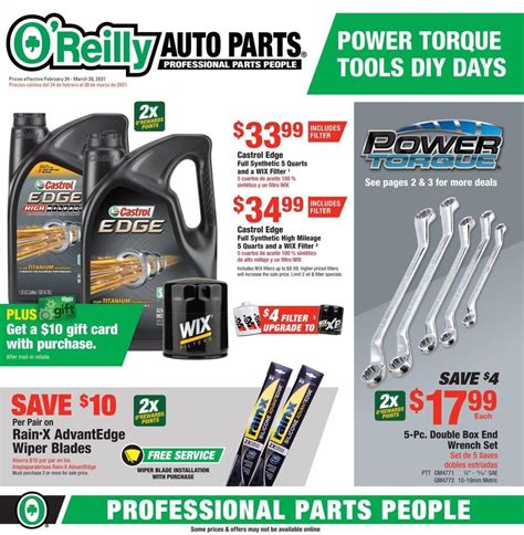 O'Reilly Auto Parts Current weekly ad 02/24 - 03/30/2021 - frequent-ads.com