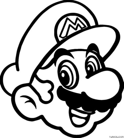 Mario Head Png Coloring Pages » Turkau