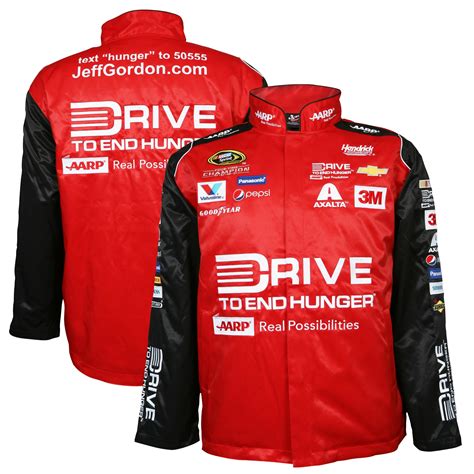 Jeff Gordon Chase Authentics Official Replica Uniform Jacket - Red/Black