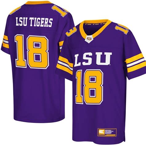 LSU Tigers Colosseum Youth Football Jersey - Purple - Fanatics.com