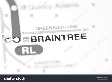 Braintree Station Boston Metro Map Stock Photo (Edit Now) 541965169