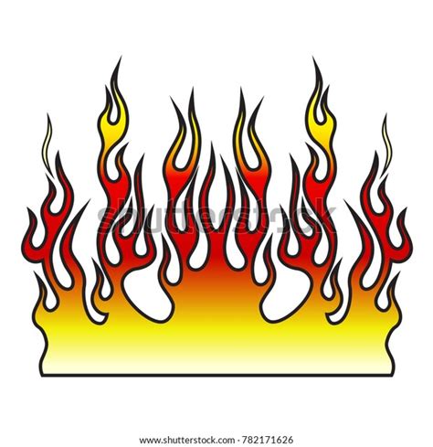 Flame Vector Fire Tattoo Flames Vector Stock Vector (Royalty Free) 782171626 | Shutterstock