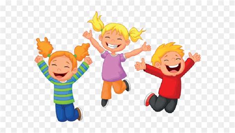 Happy Children Playing Clipart