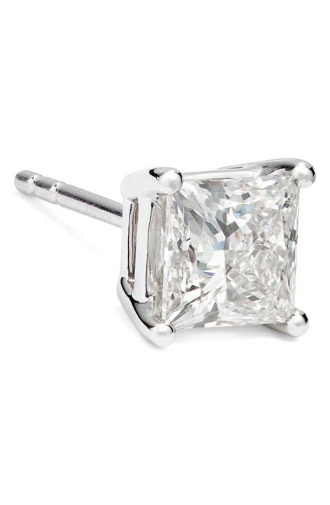 LIGHTBOX 2-Carat Princess Cut Lab Grown Diamond Stud Earrings | Nordstrom