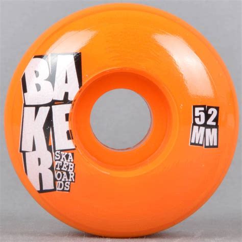 Baker Skateboards Stacked Orange Skateboard Wheel 52mm - SKATEBOARDS from Native Skate Store UK