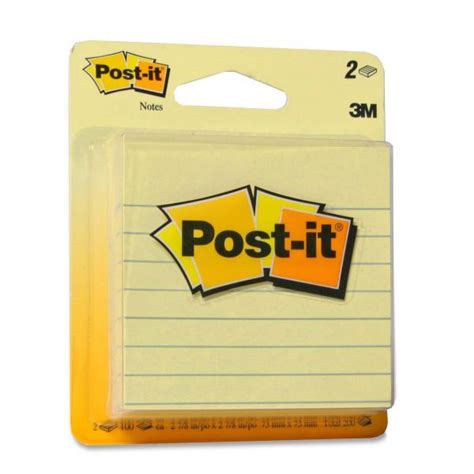 Post-it 3" x 3" Ruled/Lined Notes - MMM630PK2 | OfficeSupply.com