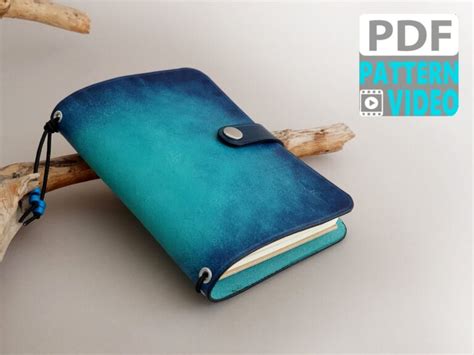 PDF Leather Pattern. Notebook Leather Cover