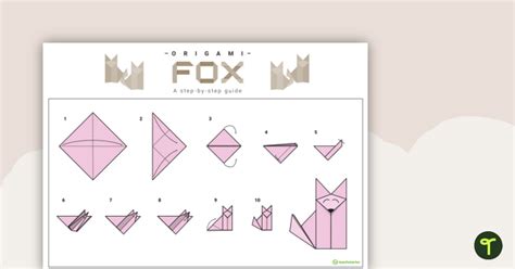 How to Make an Origami Fox — Step-By-Step Instructions for Kids | Teach ...