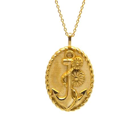 Anchor Necklace - Etsy